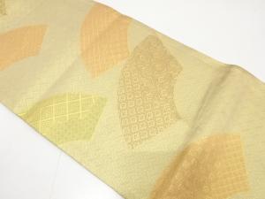 本場筑前博多　佐賀錦　地紙に古典柄織り出し　袋帯